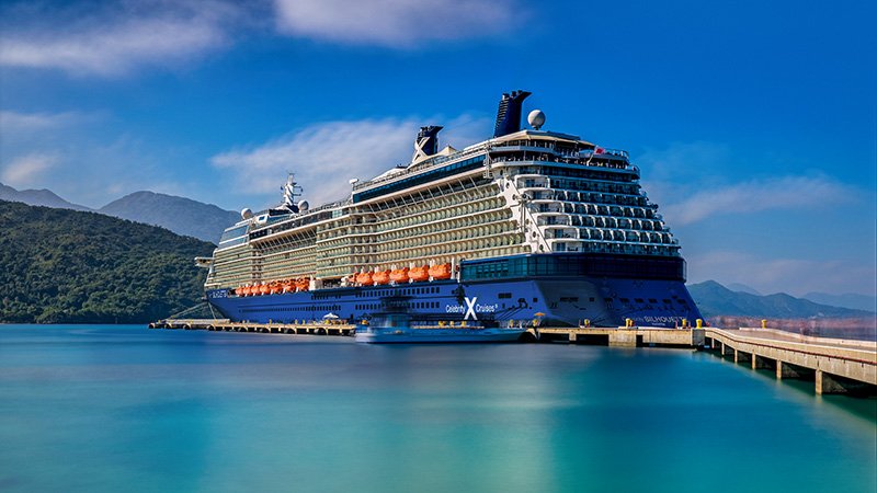 Embarkation Day on the Celebrity Silhouette in Fort Lauderdale cel si blue hull labadee 1